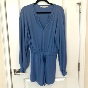 Impeccable Pig Ribbed Knit Soft Long Sleeve Romper